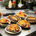 Braised Abalone in Shell with Garlic & Chili
