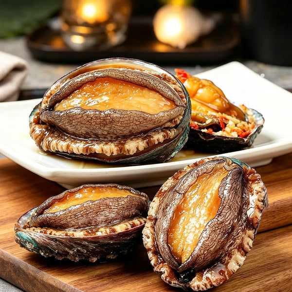 Braised Abalone in Shell with Garlic & Chili